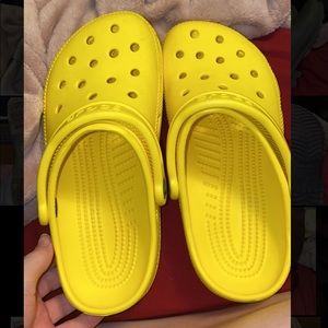 Yellow crocs